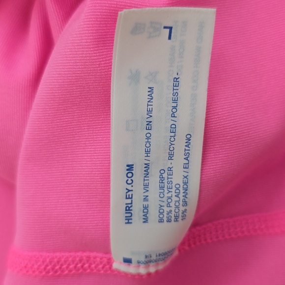 HURLEY BRAND GIRLS PINK SHORT SLEEVE TEE-SHIRT SIZE LARGE - Picture 13 of 13